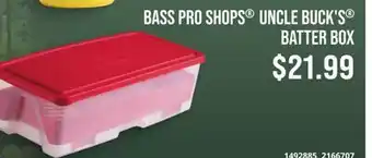 Cabela's BASS PRO SHOPS UNCLE BUCK'S BATTER BOX offer