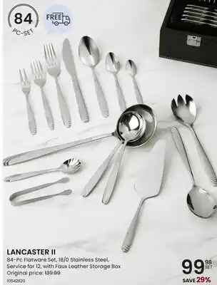 Stokes LANCASTER II 84-Pc Flatware Set offer