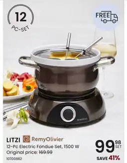 Stokes LITZI 2-Pc Electric Fondue Set offer