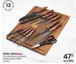 Stokes RHEA 13-Pc Knife Set with Board offer