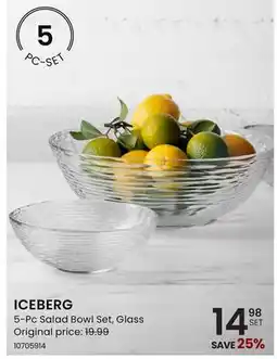 Stokes 5-Pc Salad Bowl Set offer