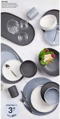 Stokes BEYOND Open Stock Dinnerware and Serveware Collection. Made of Stoneware. Blue, Grey & Cream offer