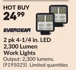 Princess Auto 2 pk 4-1/4 in. LED 2,300 Lumen Work Lights offer
