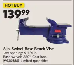 Princess Auto 8 in. Swivel-Base Bench Vise offer