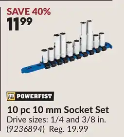 Princess Auto 10 pc 10 mm Socket Set offer