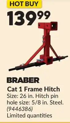 Princess Auto Cat 1 Frame Hitch offer
