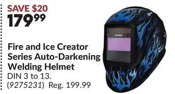 Princess Auto Fire and Ice Creator Series Auto-Darkening Welding Helmet offer