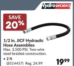Princess Auto 1/2 in. JICF Hydraulic Hose Assemblies offer