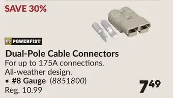 Princess Auto Dual-Pole Cable Connectors offer