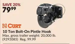 Princess Auto 10 Ton Bolt-On Pintle Hook offer