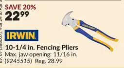 Princess Auto 10-1/4 in. Fencing Pliers offer