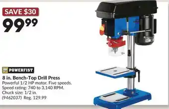 Princess Auto 8 in. Bench-Top Drill Press offer