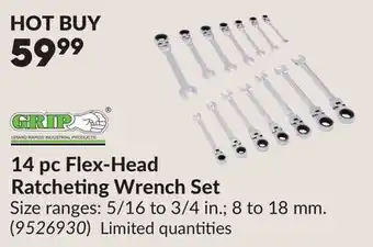 Princess Auto 14 pc Flex-Head Ratcheting Wrench Set offer