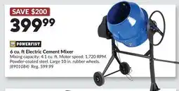 Princess Auto 6 cu. ftElectric Cement Mixer offer