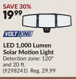 Princess Auto LED 1,000 Lumen Solar Motion Light offer