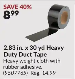 Princess Auto 2.83 in. x 30 yd Heavy Duty Duct Tape offer