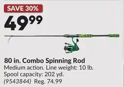 Princess Auto 80 in. Combo Spinning Rod offer