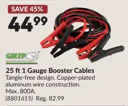Princess Auto 25 ft1 Gauge Booster Cables offer
