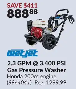 Princess Auto 2.3 GPM @ 3,400 PSI Gas Pressure Washer offer