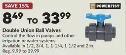 Princess Auto Double Union Ball Valves offer