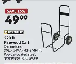Princess Auto 220 lb Firewood Cart offer