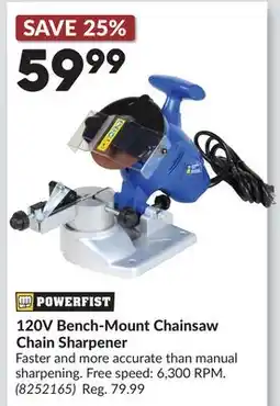 Princess Auto 120V Bench-Mount Chainsaw Chain Sharpener offer