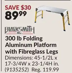 Princess Auto 300 lb Folding Aluminum Platform with Fibreglass Legs offer