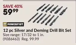 Princess Auto 12 pc Silver and Deming Drill Bit Set offer