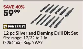 Princess Auto 12 pc Silver and Deming Drill Bit Set offer
