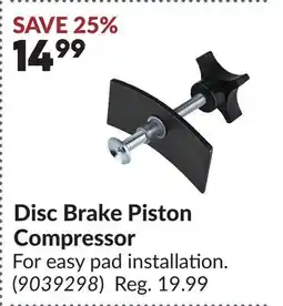 Princess Auto Disc Brake Piston Compressor offer