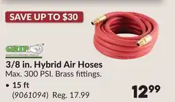 Princess Auto 15 ft 3/8 in. Hybrid Air Hoses offer