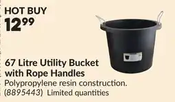 Princess Auto 67 Litre Utility Bucket with Rope Handles offer