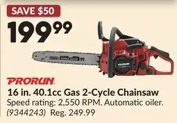 Princess Auto 16 in. 40.1cc Gas 2-Cycle Chainsaw offer