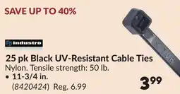 Princess Auto 25 pk Black UV-Resistant Cable Ties offer