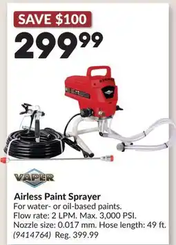 Princess Auto Airless Paint Sprayer offer