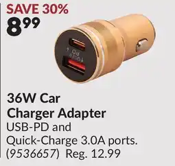 Princess Auto 36W Car Charger Adapter offer