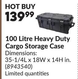 Princess Auto 100 Litre Heavy Duty Cargo Storage Case offer