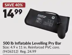 Princess Auto 500 lb Inflatable Levelling Pry Bar offer