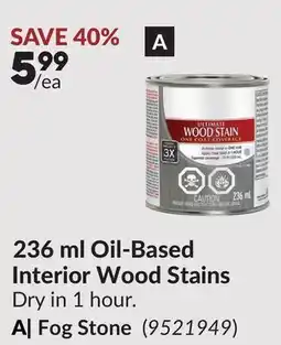 Princess Auto Fog Stone 236 ml Oil-Based Interior Wood Stains offer