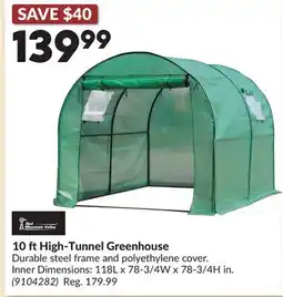 Princess Auto 10 ft High-Tunnel Greenhouse offer