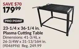 Princess Auto 23-1/4 x 36-1/4 in. Plasma Cutting Table offer
