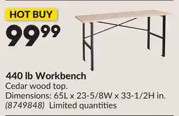 Princess Auto 440 lb Workbench offer