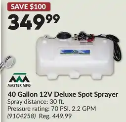 Princess Auto 40 Gallon 12V Deluxe Spot Sprayer offer