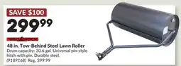 Princess Auto 48 in. Tow-Behind Steel Lawn Roller offer