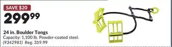 Princess Auto 24 in. Boulder Tongs offer