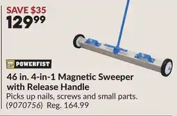 Princess Auto 46 in. 4-in-1 Magnetic Sweeper with Release Handle offer