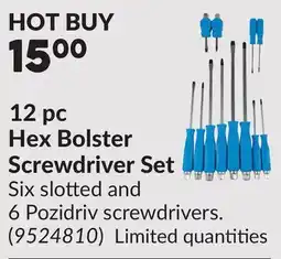 Princess Auto 12 pc Hex Bolster Screwdriver Set offer
