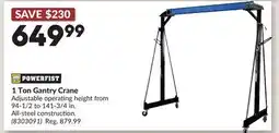 Princess Auto 1 Ton Gantry Crane offer