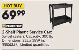 Princess Auto 2-Shelf Plastic Service Cart offer