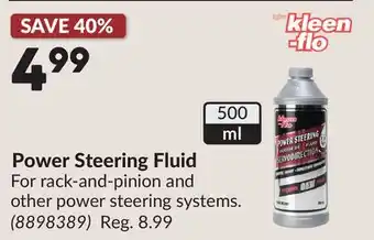 Princess Auto Power Steering Fluid offer